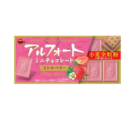 Alfort (biscuit with strawberry chocolate coating)
