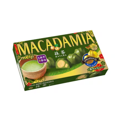 Macadamia chocolate with matcha