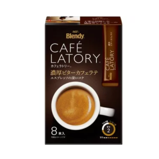 Cafe Latrie with a strong, bitter coffee latte flavor