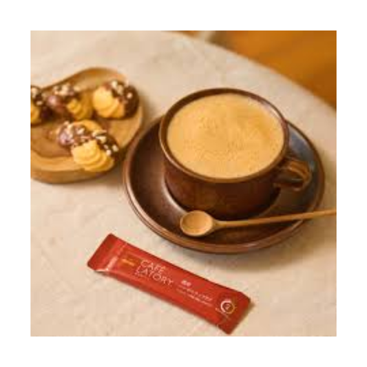 Hazelnut and maple latte